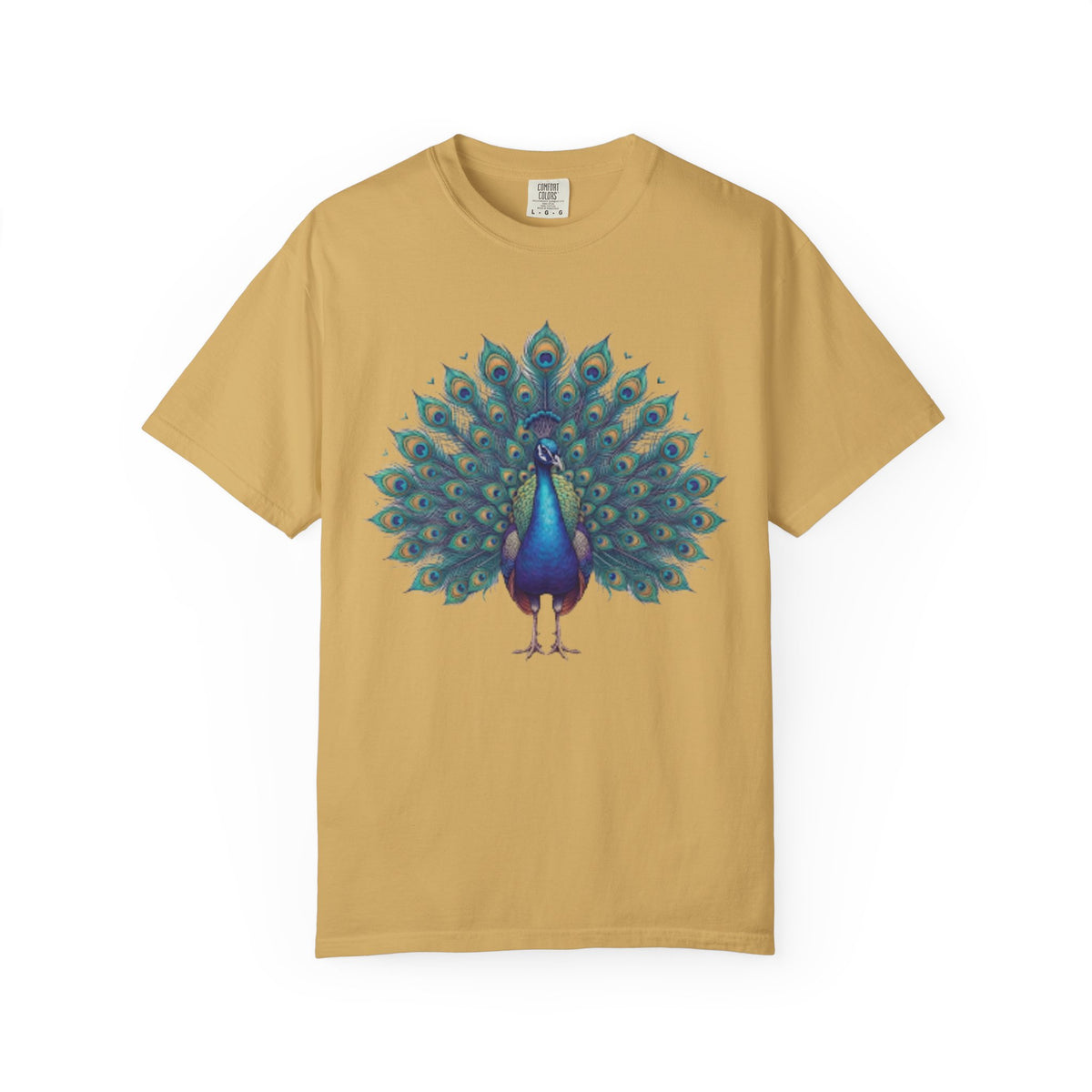 "Hippy Peacock" Unisex Garment-Dyed Tee