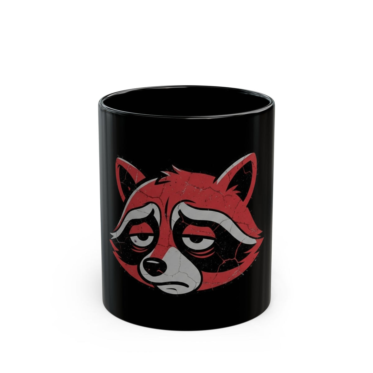 "Surviving Another Meeting" Black Ceramic Mug — Graphic