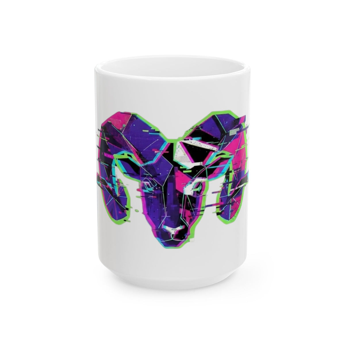 "Aries" White Ceramic Mug — Graphic