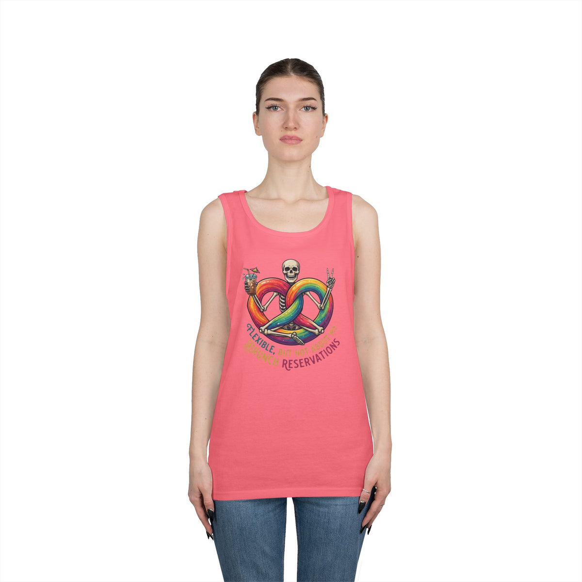 "Flexible But Not About Brunch" Tank Top