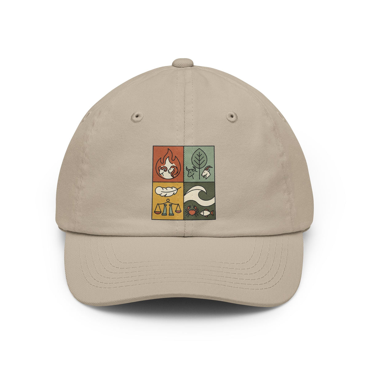 Color: Stone | Four Elements- Fire, Earth, Air, Water Dad Hat