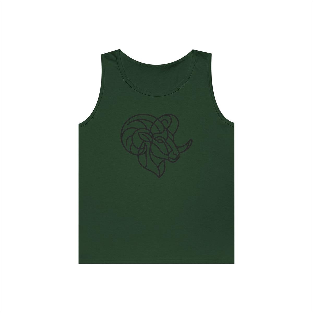 "Aries The Minimalist Ram" Tank Top