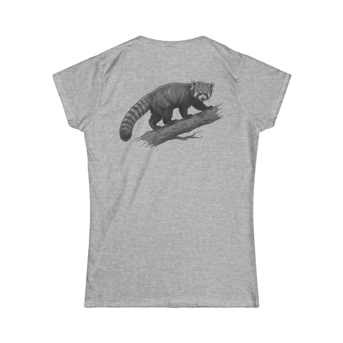 "Pencil Sketch Art Red Panda" Women's Tee