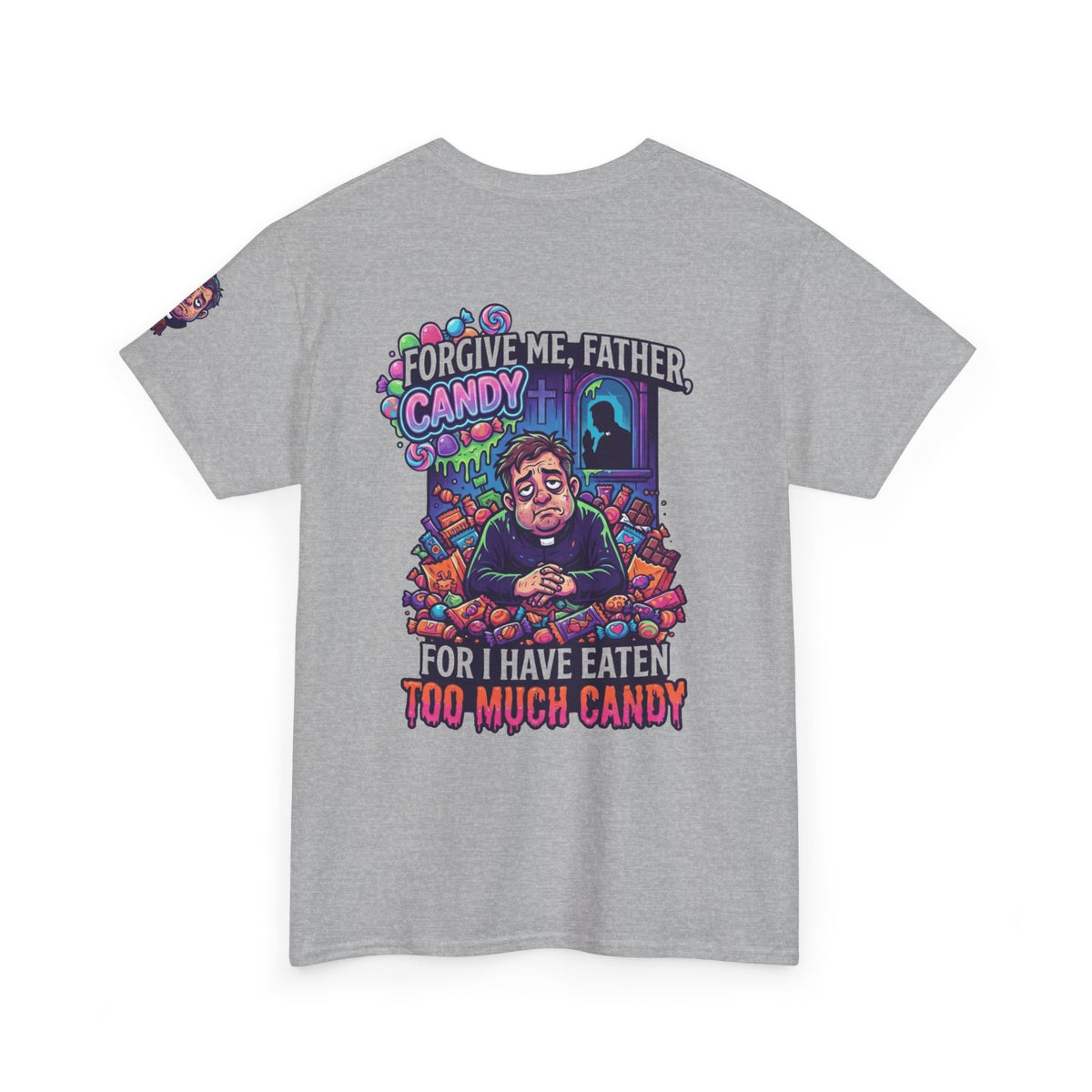 "Forgive Me Father Too Much Candy" Premium Graphic Tee