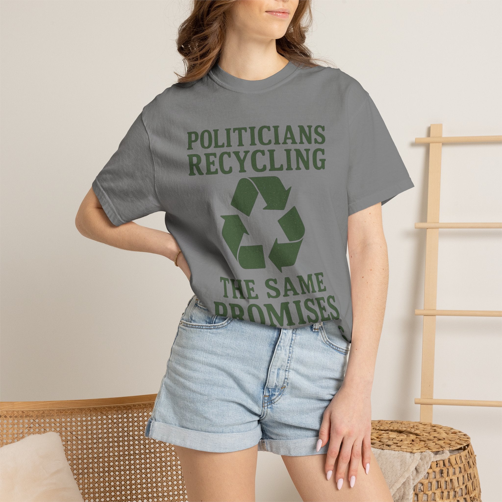"Politicians Recycling" Unisex Garment-Dyed T-shirt