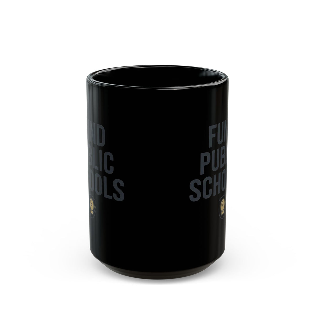 "Protest Series - Fund Public Schools" Black Ceramic Mug — Graphic