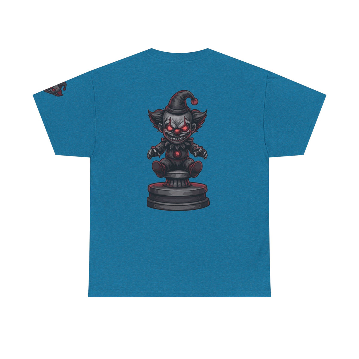 Color: Antique Sapphire | Nightmare Clown Premium Graphic Tee