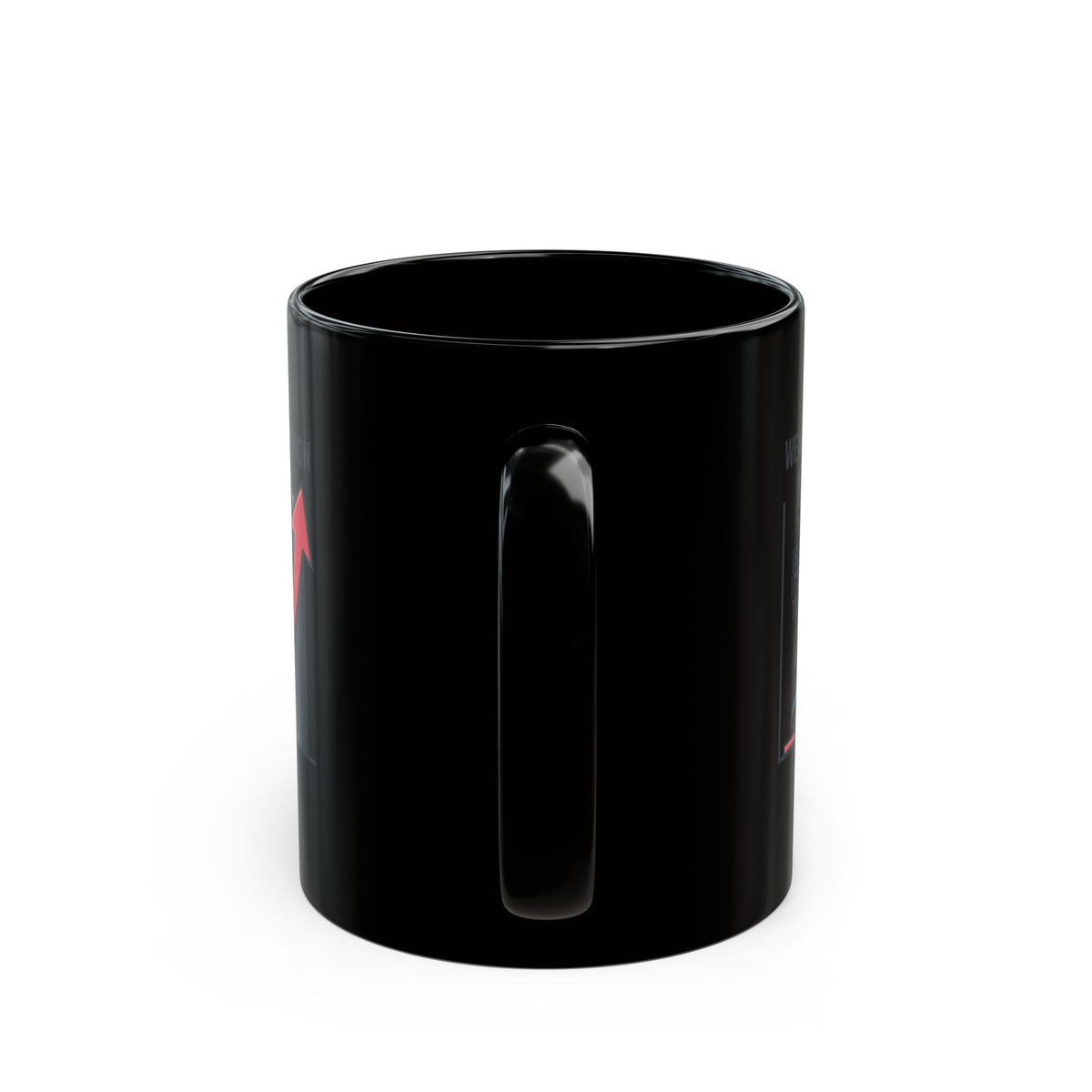 "Protest Series - Follow The Money" Black Ceramic Mug