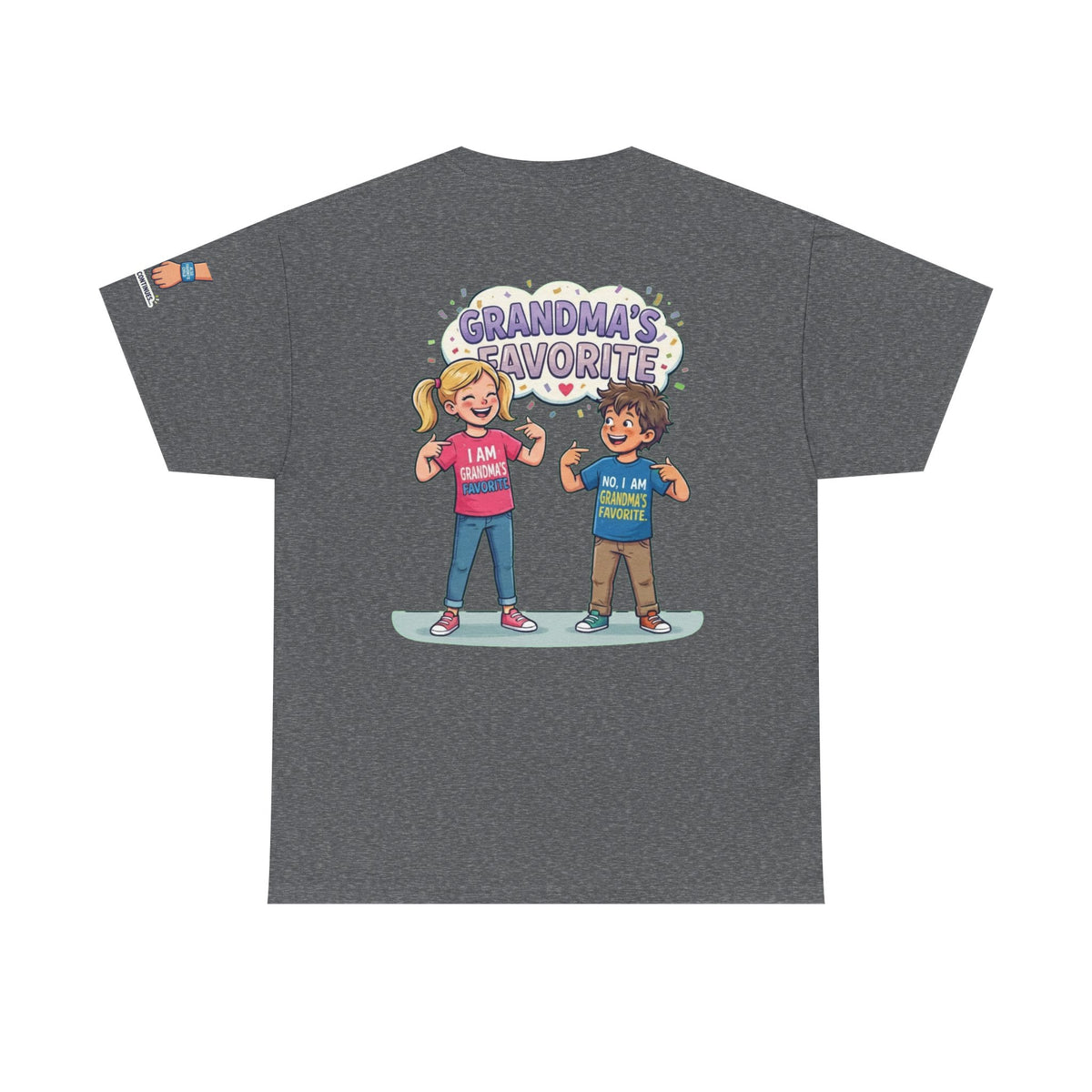 Color: Graphite Heather | Grandma's Favorite Premium Graphic Tee