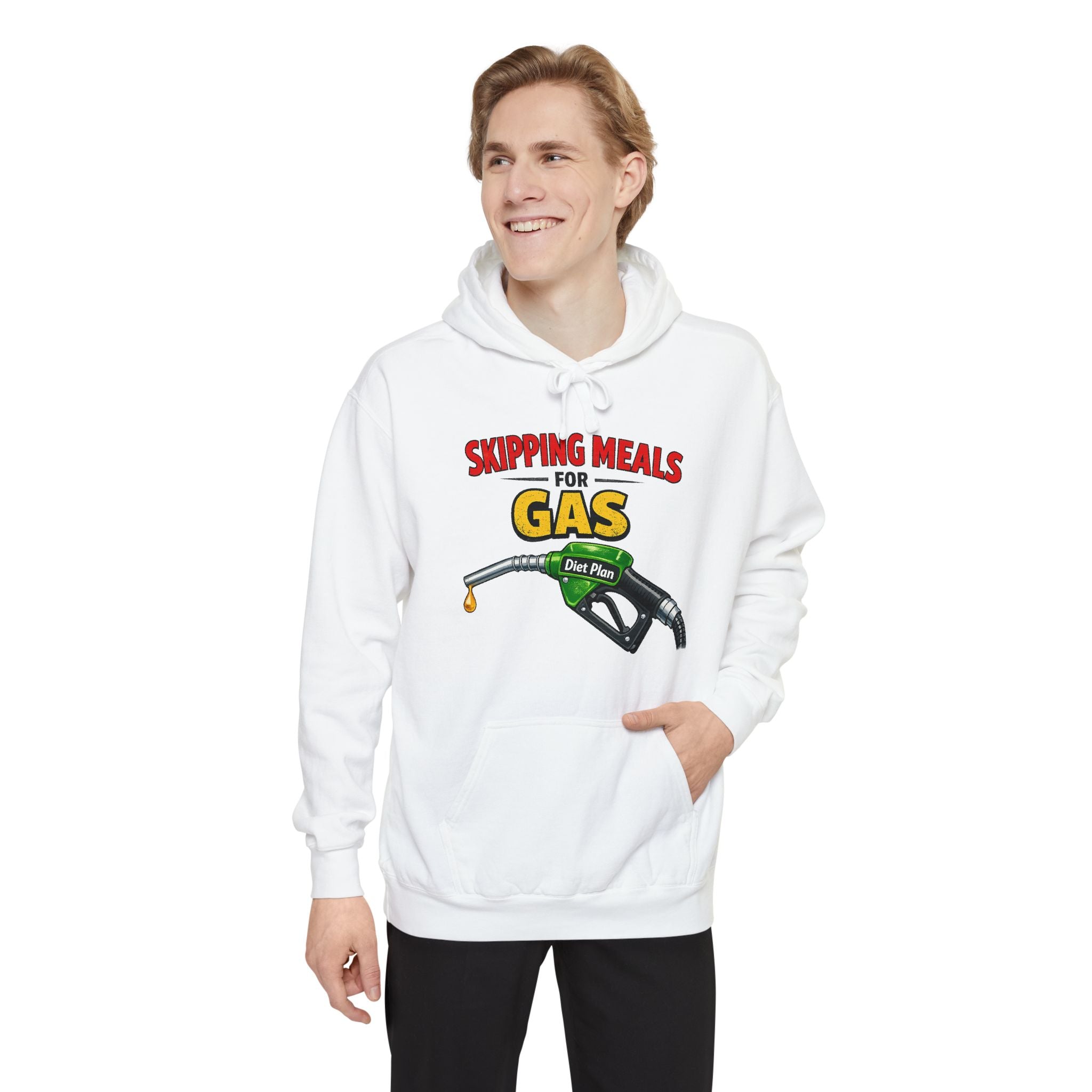 My Gas Diet Plan | Garment-Dyed Hoodie — AttitudeShirts
