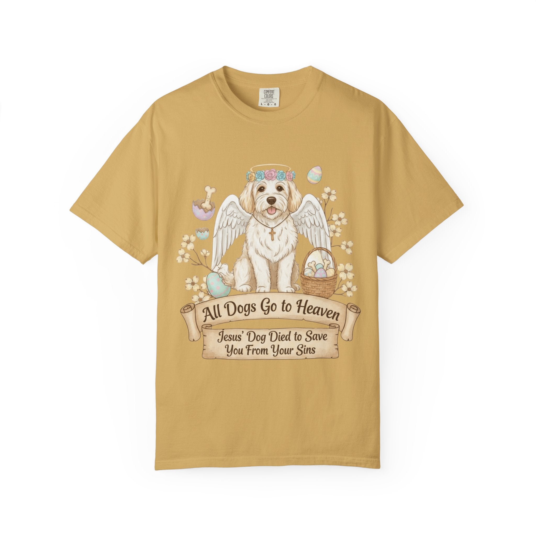 "All Dogs Go to Heaven 2" Unisex Garment-Dyed T-shirt