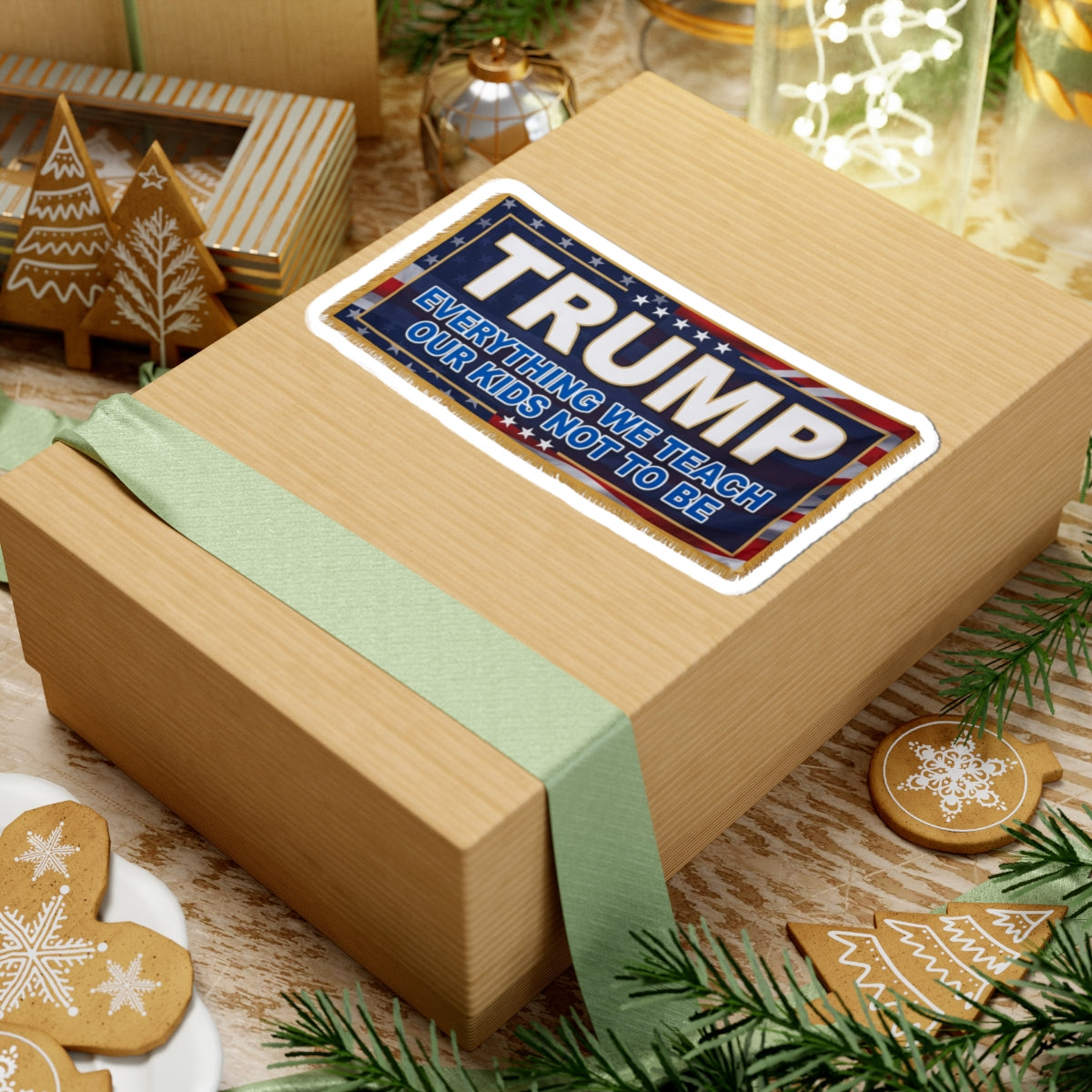 "Trump Teach Our Kids" Sticker — Main