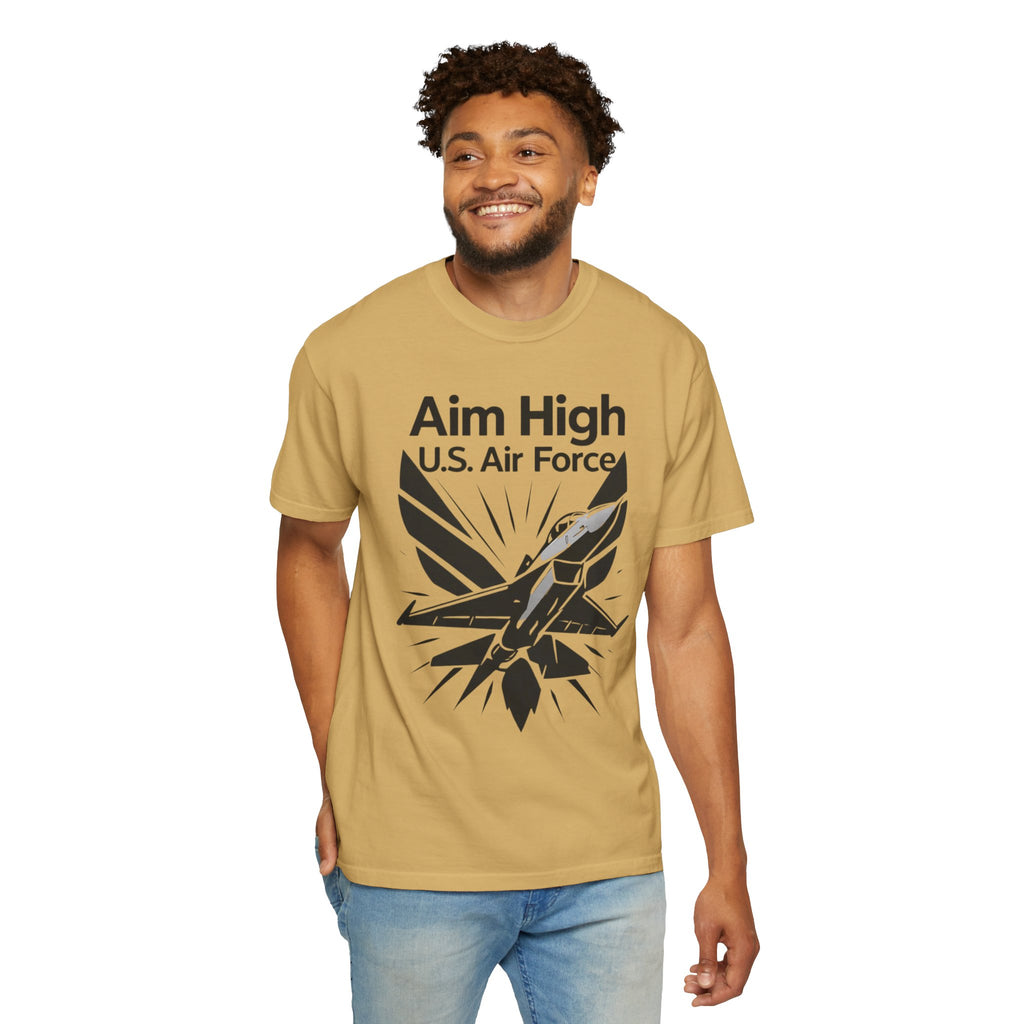 "Aim High" Unisex Garment-Dyed T-shirt