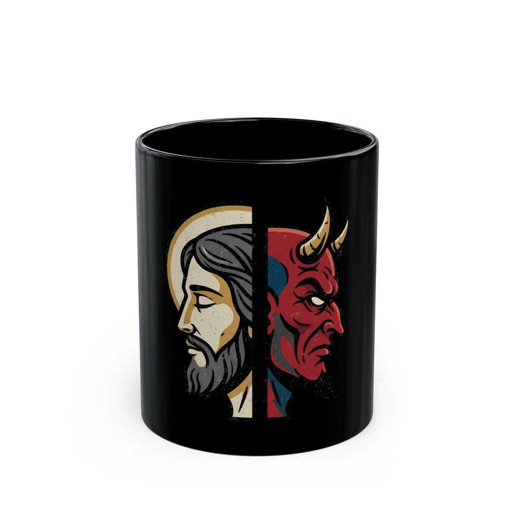 "Paradox" Black Ceramic Mug — Graphic
