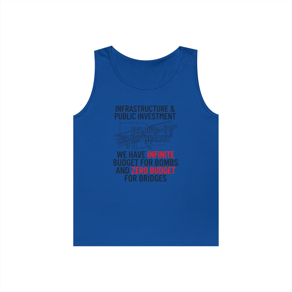 Color: Royal | Protest Series - Fix The Roads Tank Top