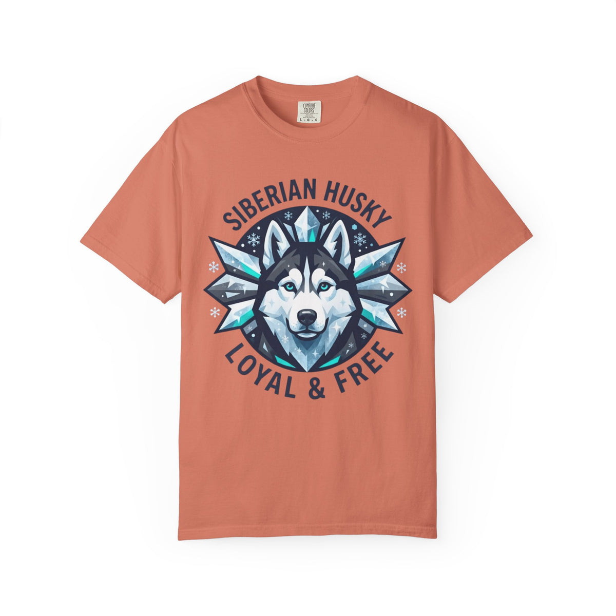 "Siberian Husky Loyal & Free" Unisex Garment-Dyed Tee