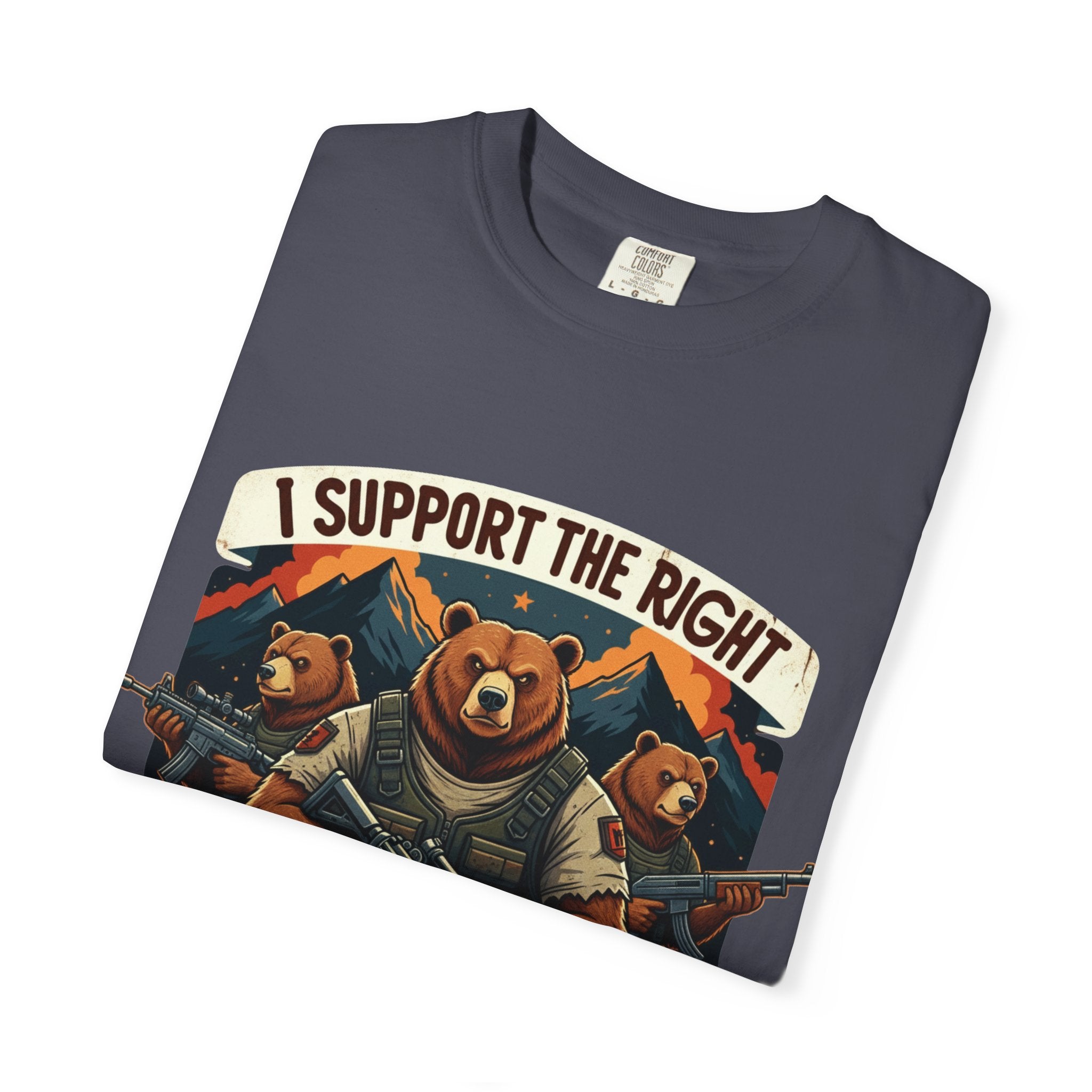 "The Right to Arm Bears (Mountain Division)" Unisex Garment-Dyed T-shirt