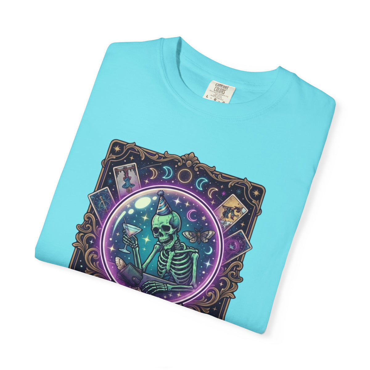 "I Foresee A Terrible Morning After" Unisex Garment-Dyed Tee
