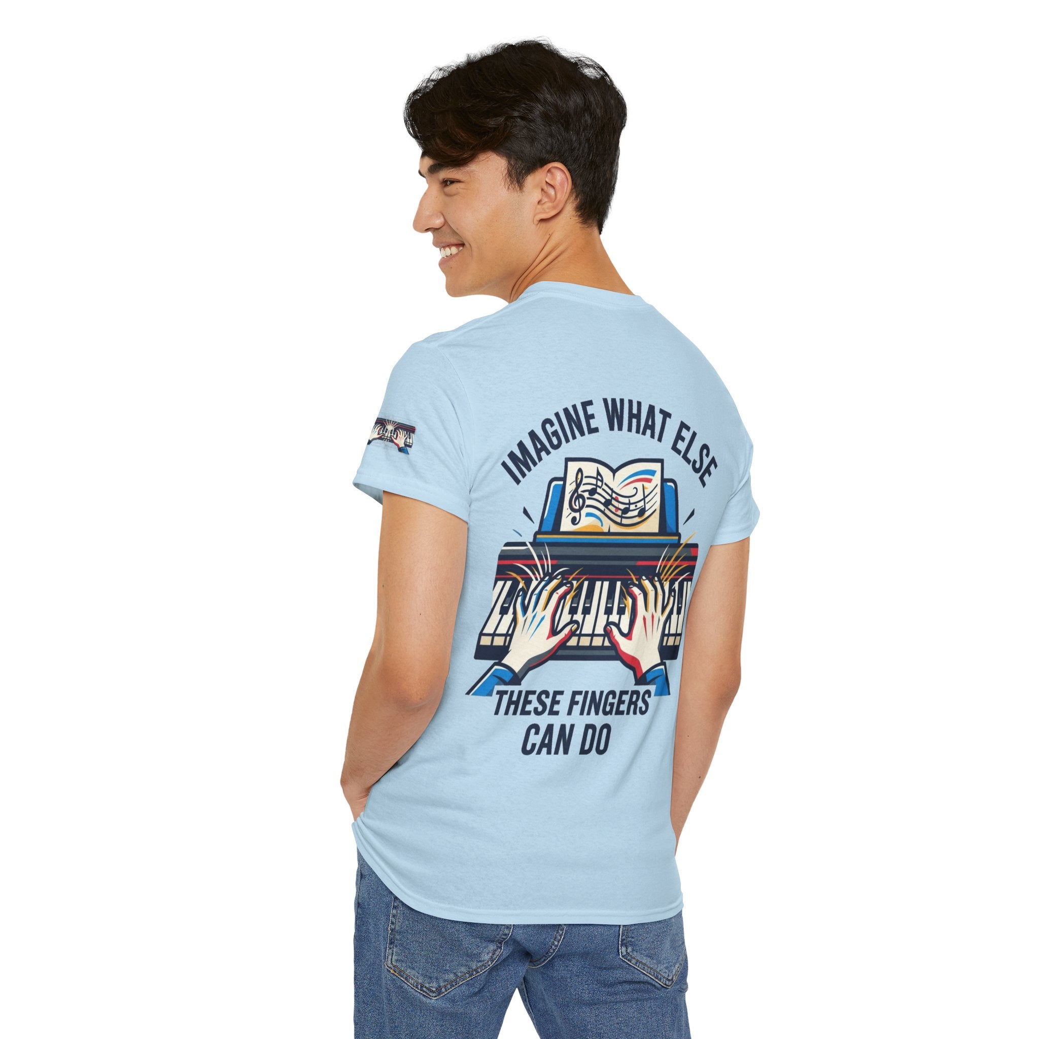 "Imagine What Else These Fingers Can Do" Premium Graphic Tee