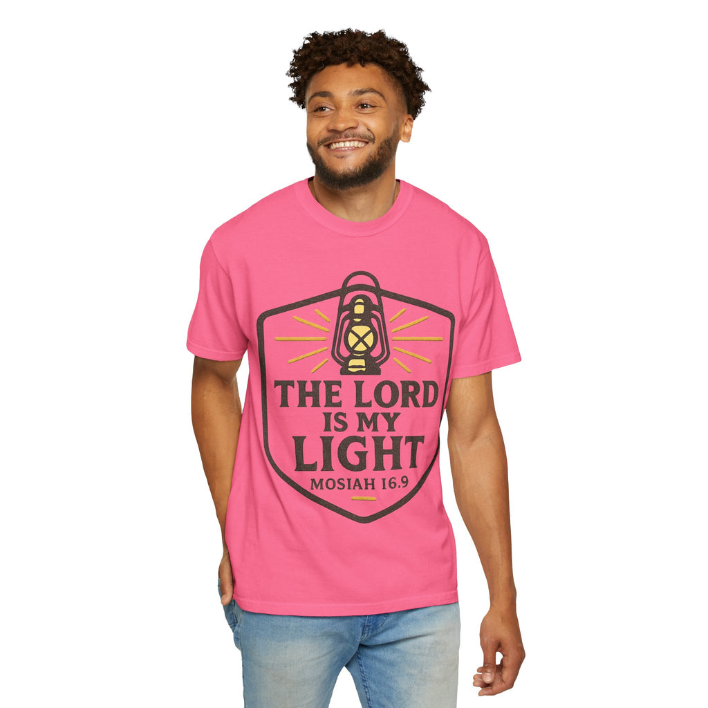 "The Lord is My Light" Unisex Garment-Dyed T-shirt