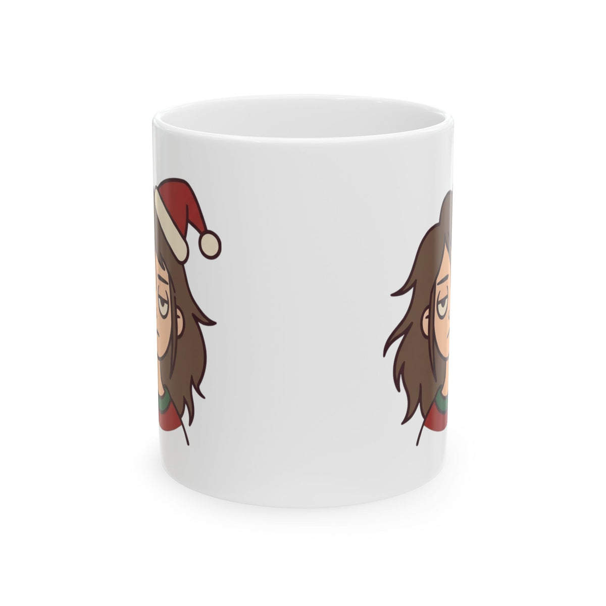 "Christmas Is Ruined" White Ceramic Mug — Graphic
