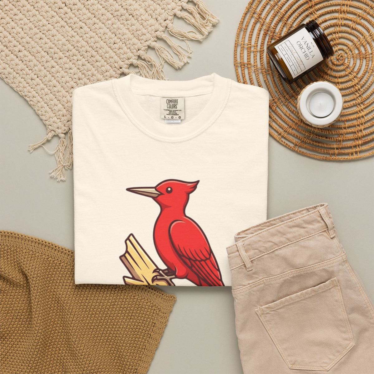 "Look At That Big Red Pecker" Unisex Garment-Dyed Tee