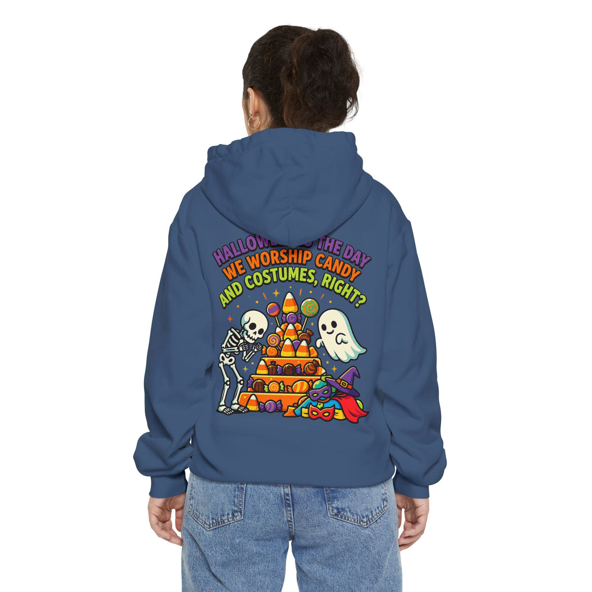 Color: True Navy | Worship Candy Garment-Dyed Hoodie