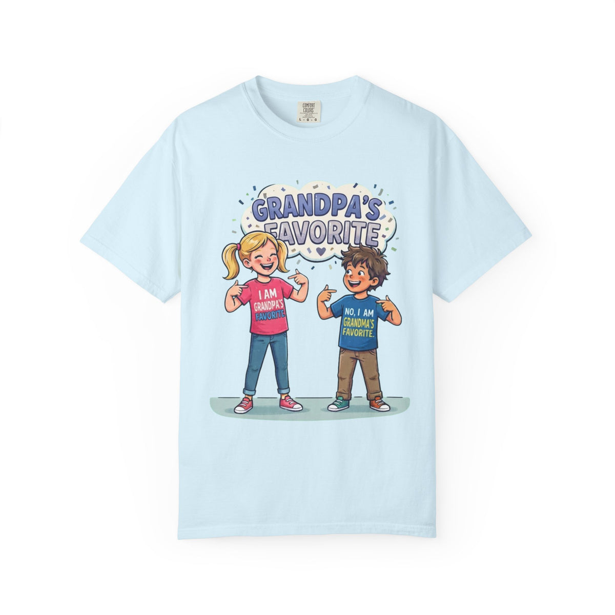 Color: Chambray | Grandpa's Favorite Unisex Garment-Dyed Tee