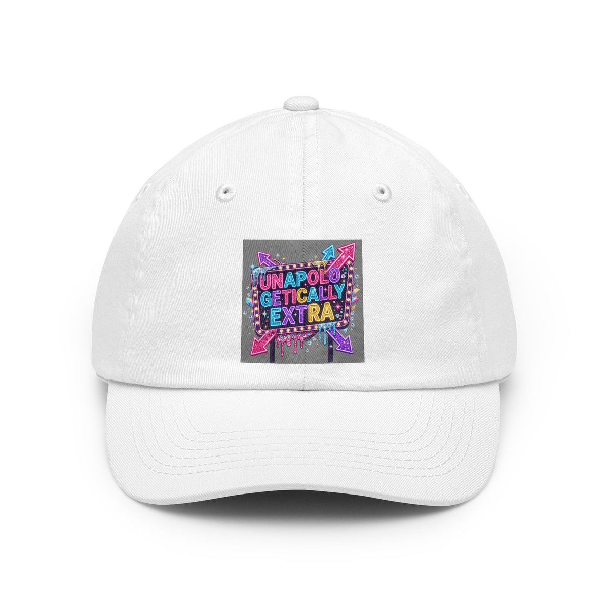 Color: White | Unapoligetically Extra Dad Hat