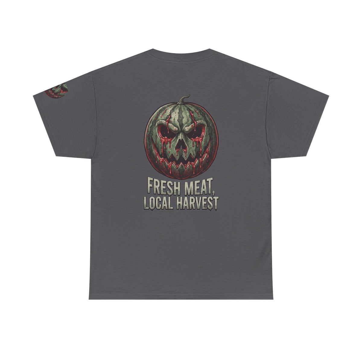 Color: Charcoal | Fresh Meat, Local Harvest Premium Graphic Tee