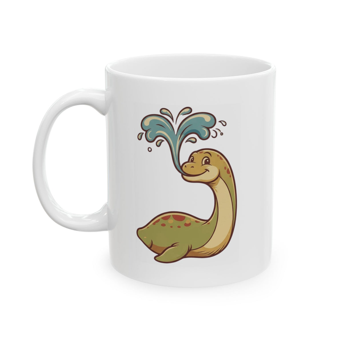 "Champ (Lake Champlain)" White Ceramic Mug — Graphic