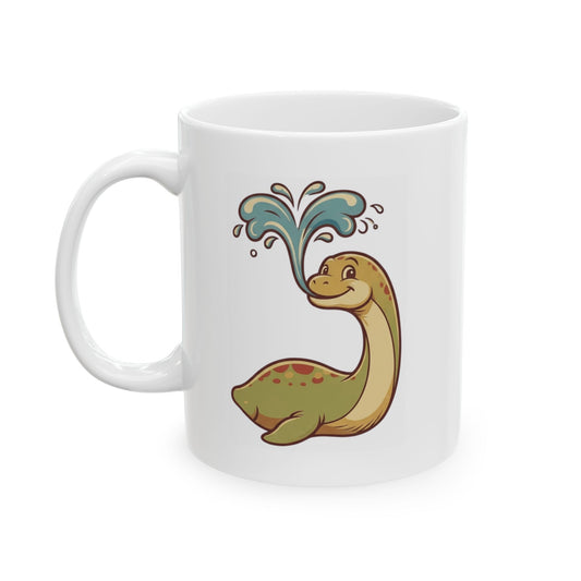 "Champ (Lake Champlain)" White Ceramic Mug — Graphic