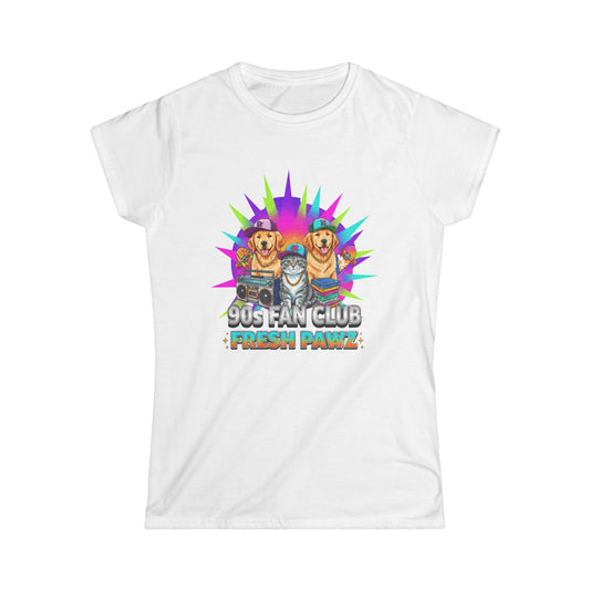Color: White | Still Living in the 90s (Send Help) | Women's Tee — AttitudeShirts