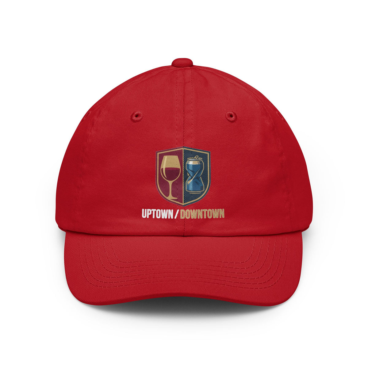 Color: Red | Uptown-Downtown Dad Hat