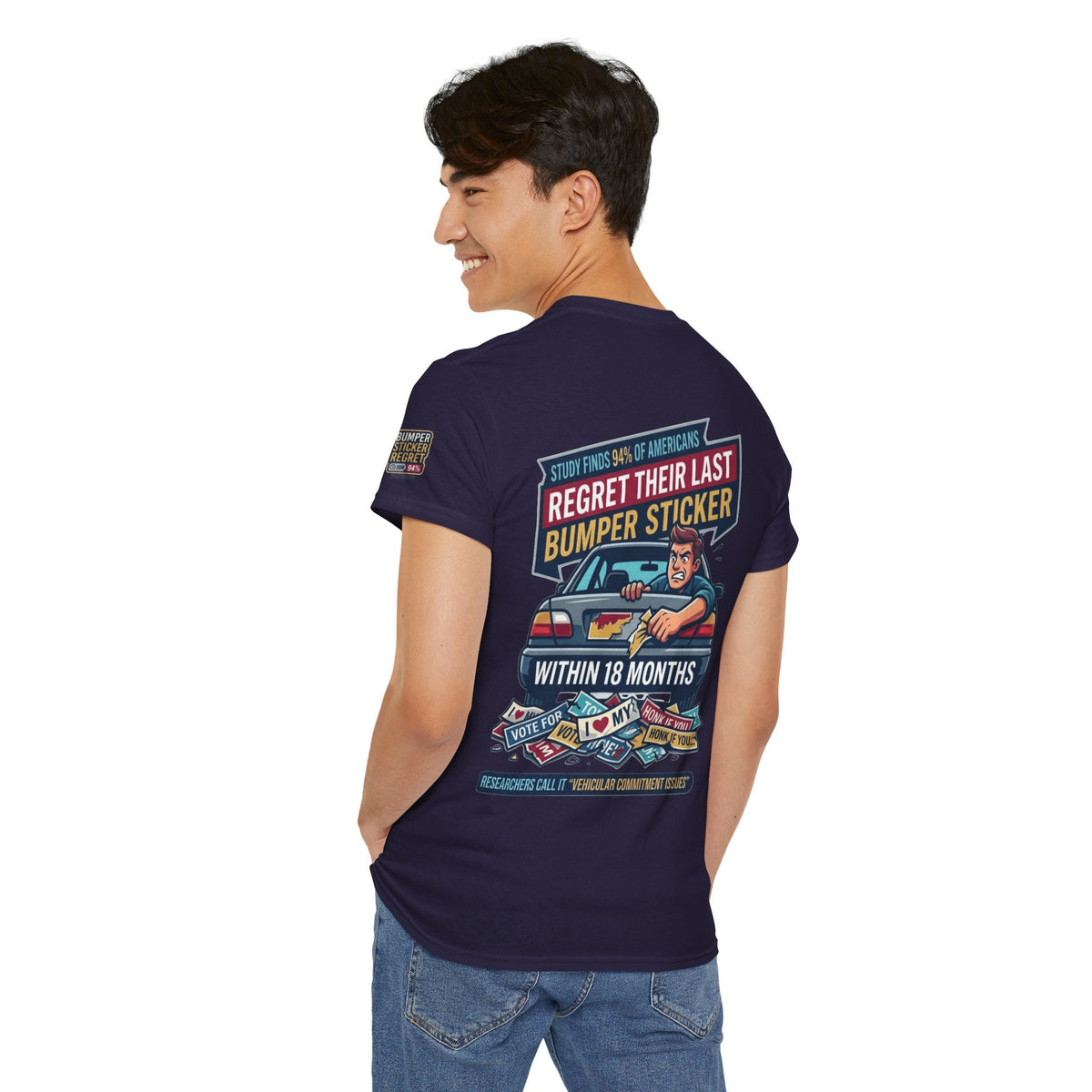 "Bumper Sticker Regret" Premium Graphic Tee