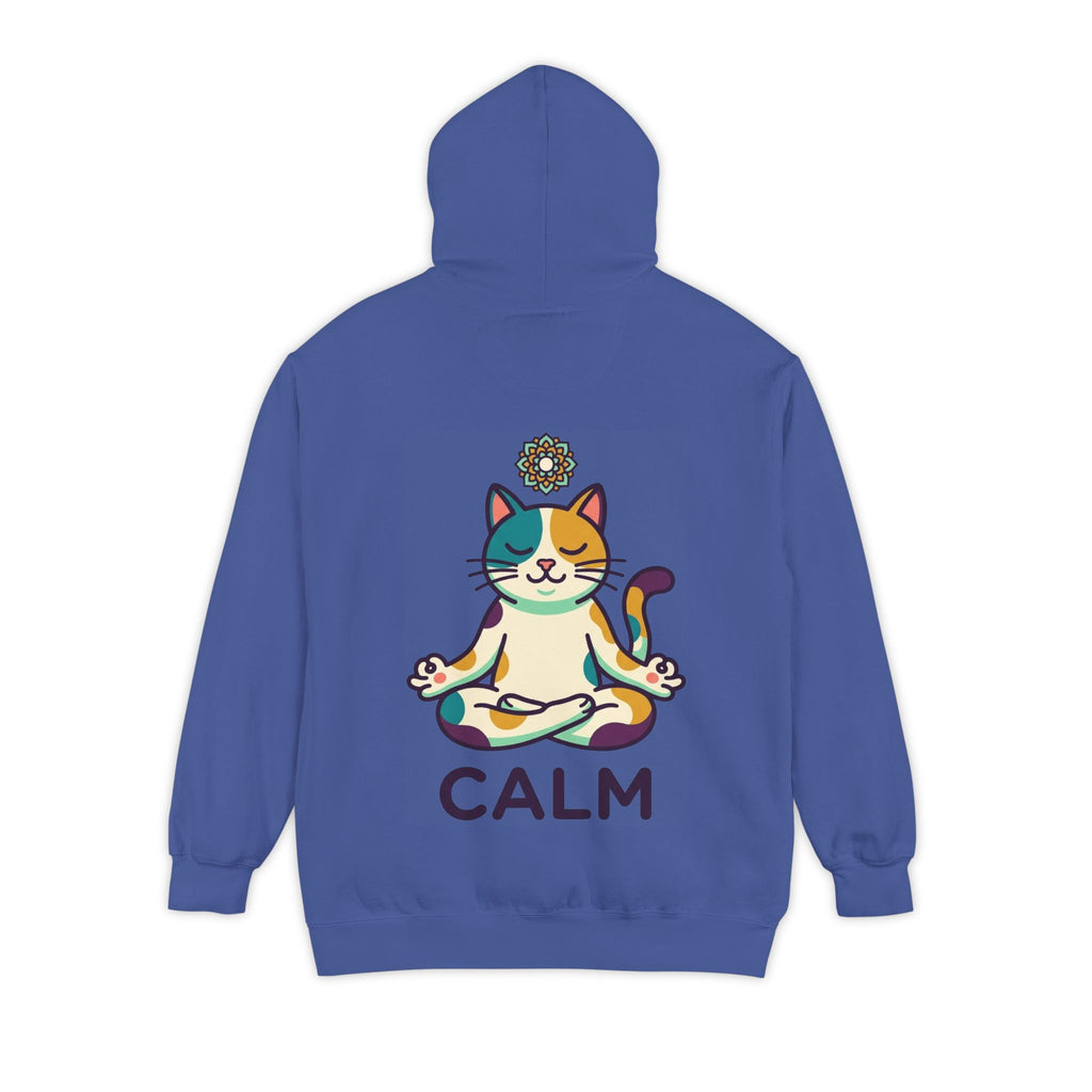 "Cat CALM" Garment-Dyed Hoodie