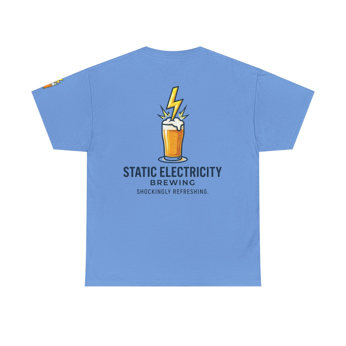 Color: Carolina Blue | Static Electricity Brewing Premium Graphic Tee