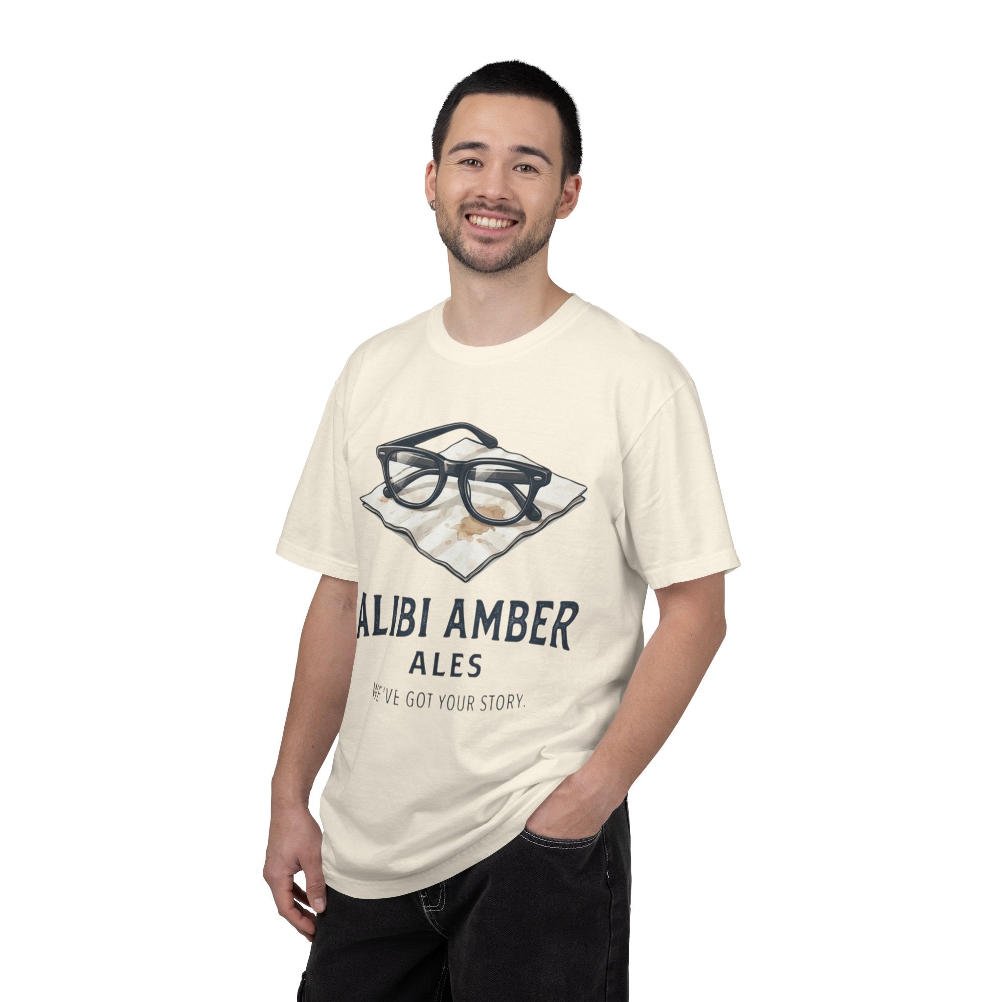 "Alibi Amber Ales" Unisex Garment-Dyed Tee