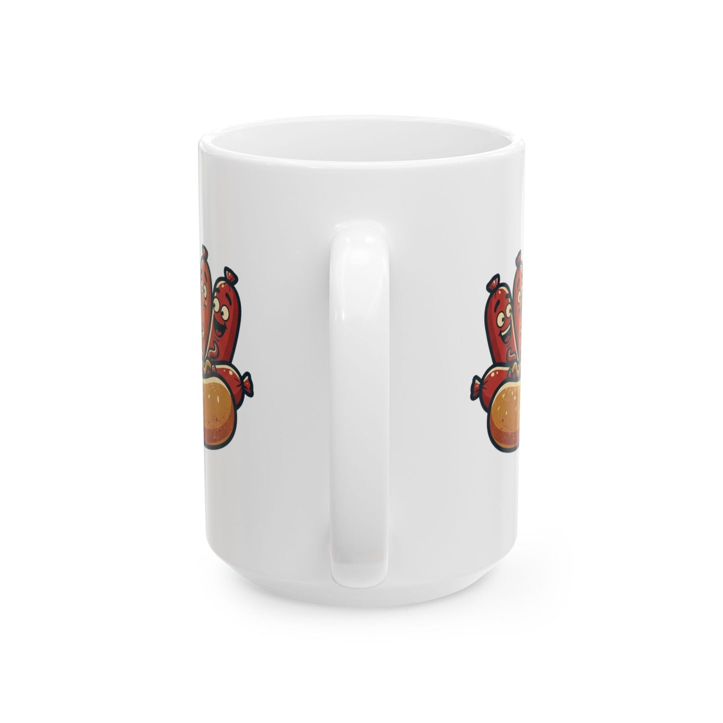 "Sausage Party" White Ceramic Mug — Graphic