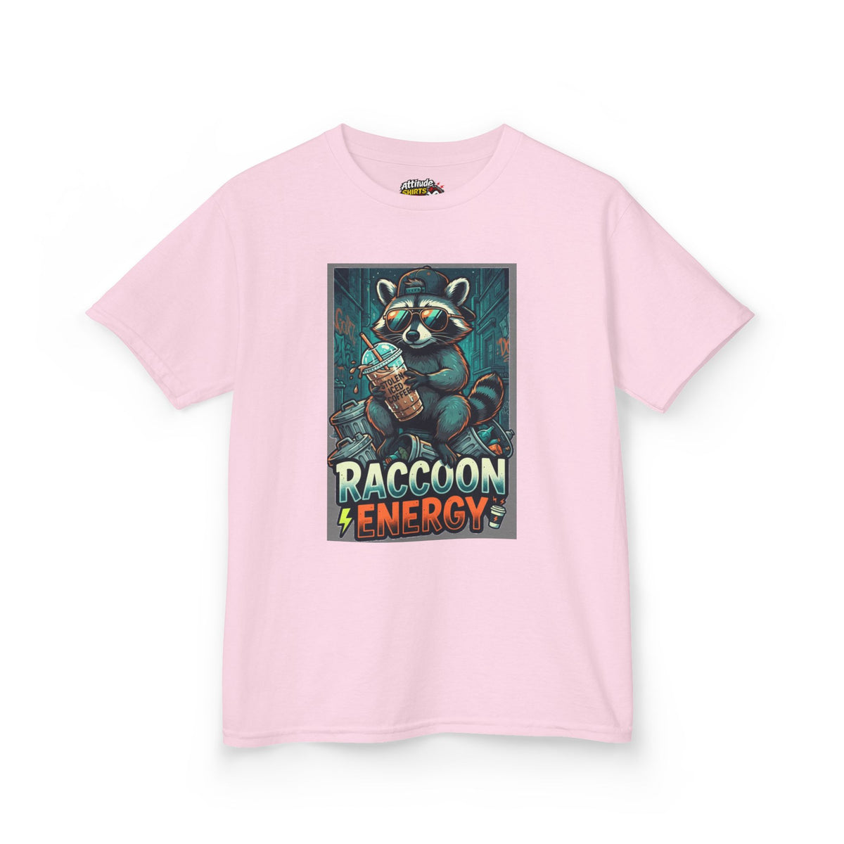 "Raccoon Energy" Kids Tee