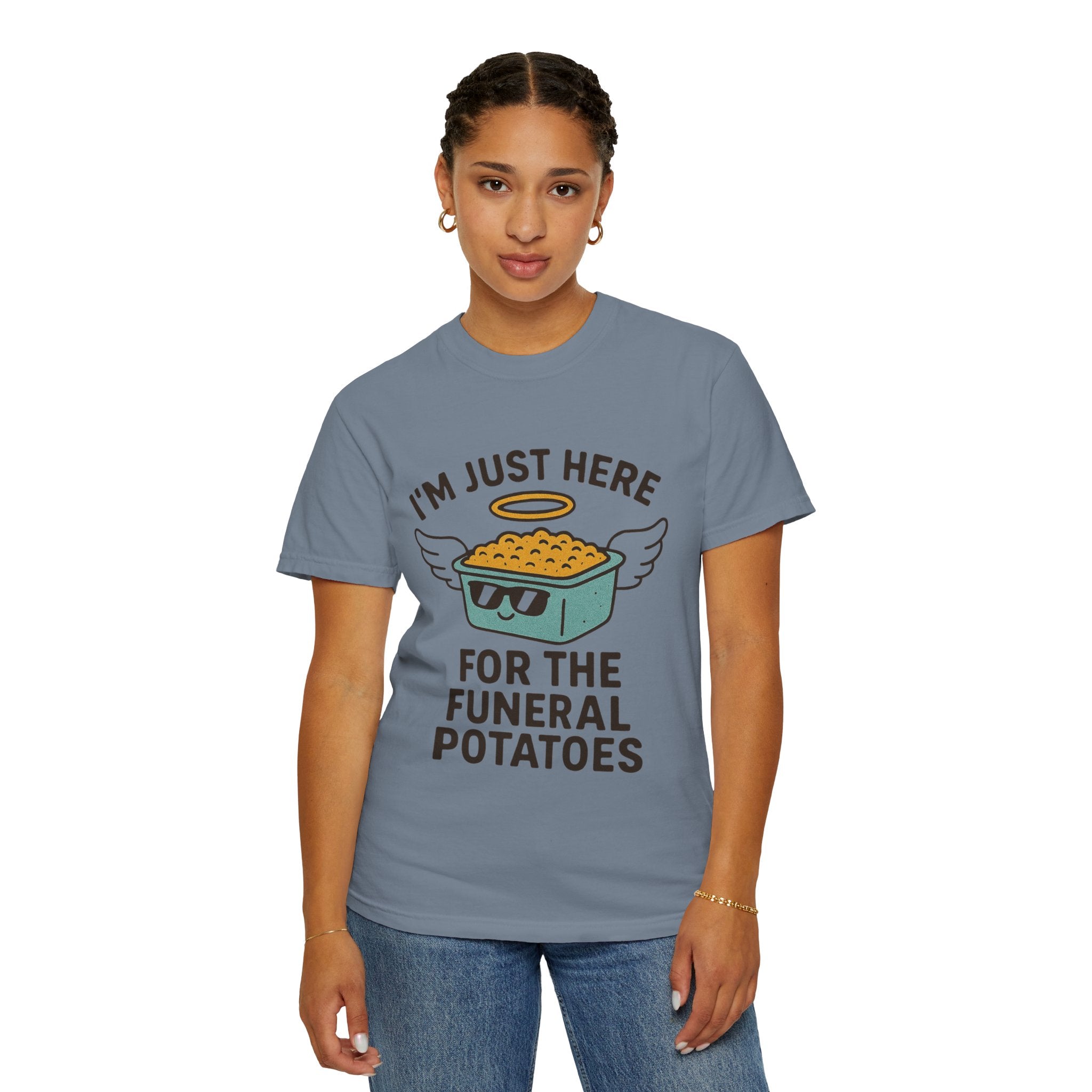 "Funeral Potatoes" Unisex Garment-Dyed T-shirt