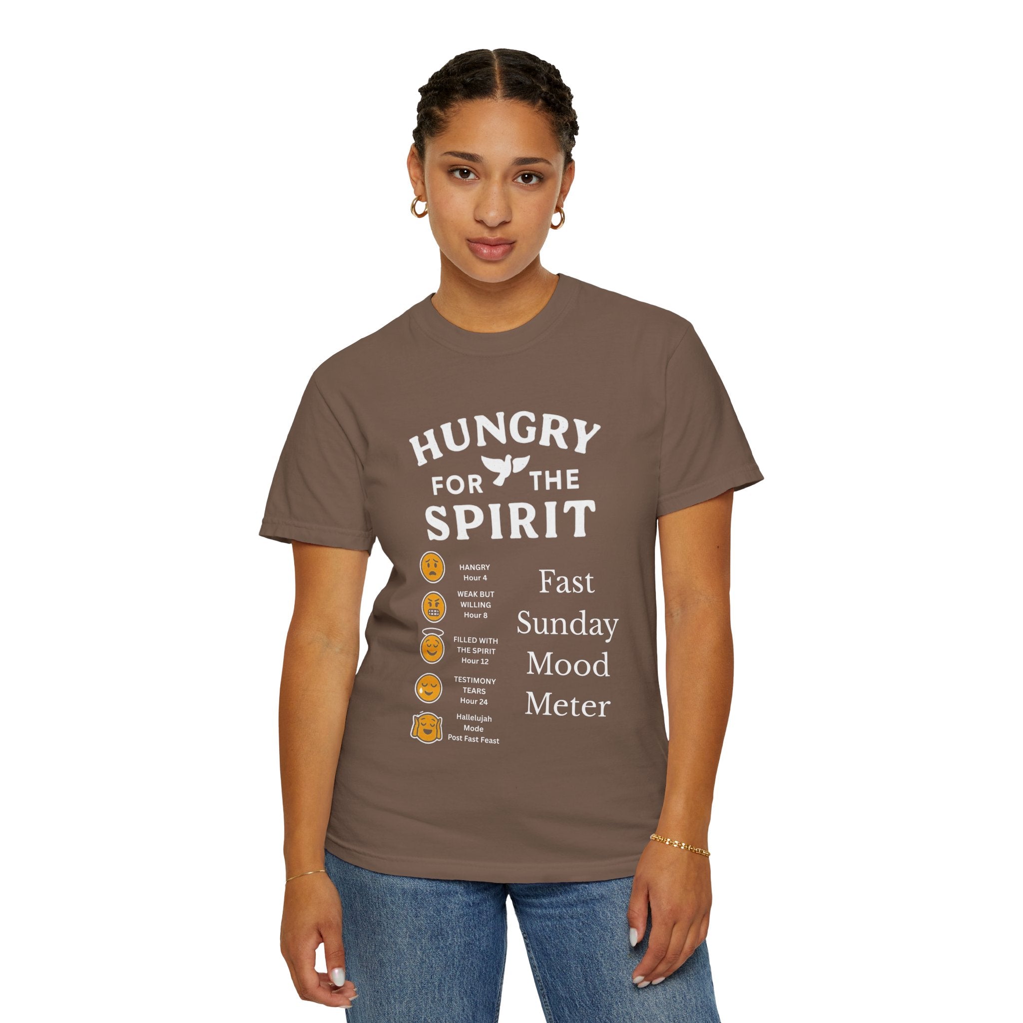 "Fast Sunday Mood Meter" Unisex Garment-Dyed T-shirt