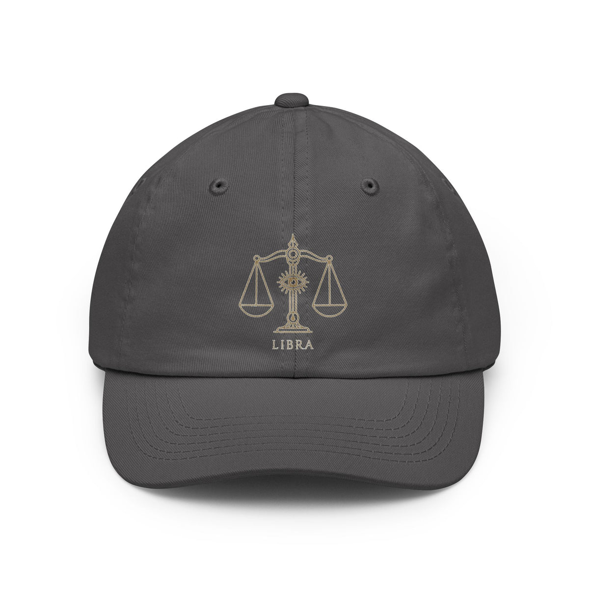 Color: Charcoal | Libra The Balanced Scales Dad Hat — Graphic