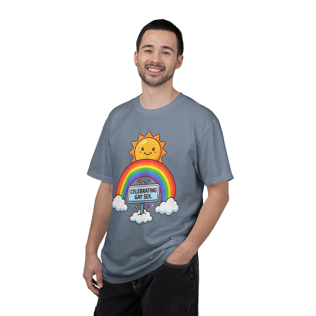 "Celebrating Gay Sex" Unisex Garment-Dyed Tee