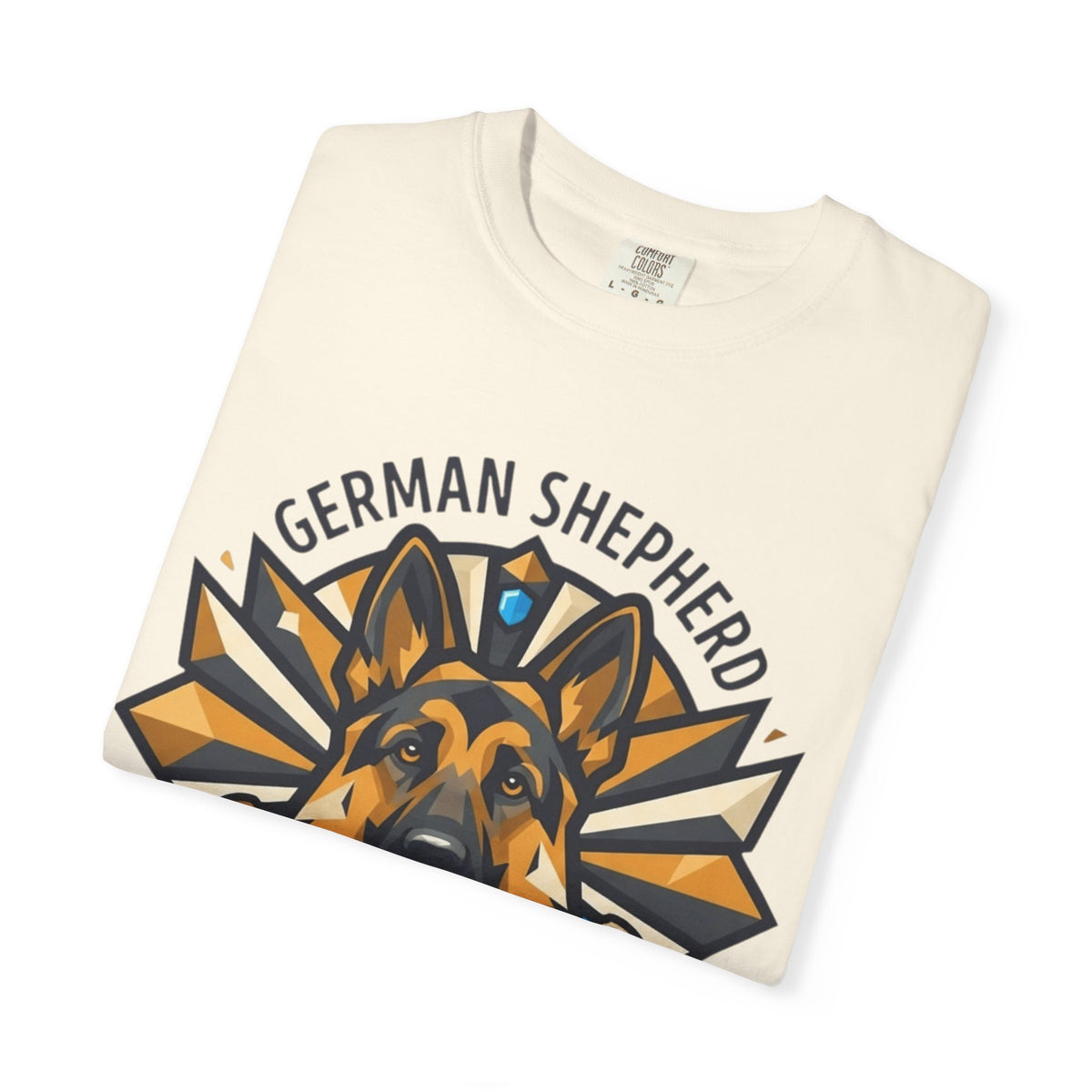 "German Shepherd Guardian Loyal Brave" Unisex Garment-Dyed Tee
