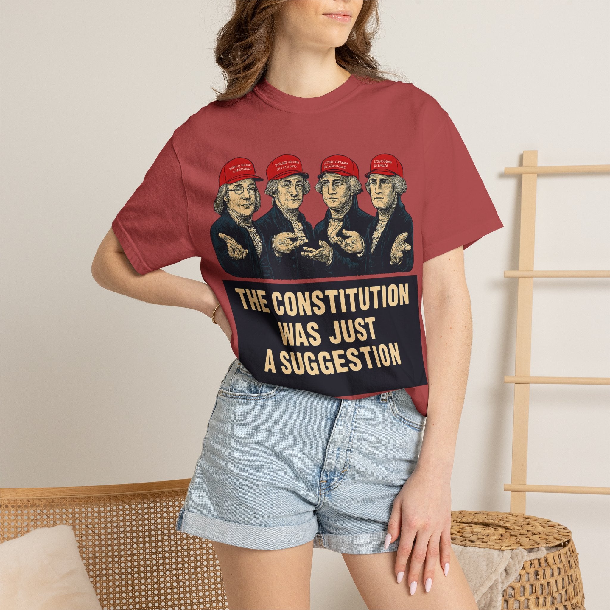 "The Constitution Was Just a Suggestion" Unisex Garment-Dyed T-shirt