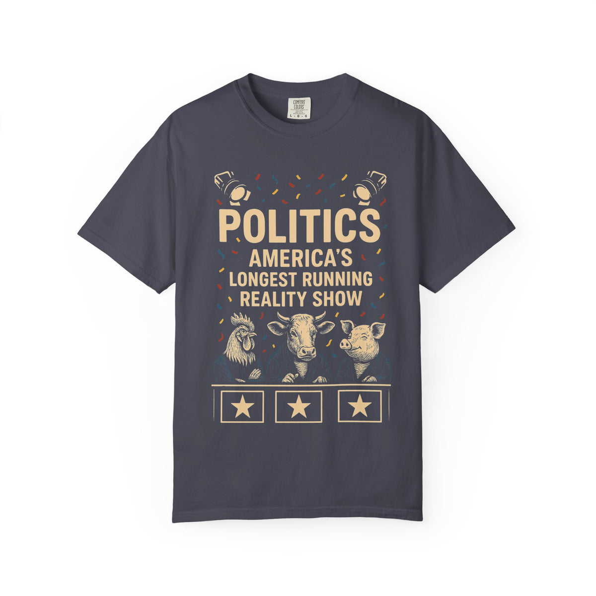 Color: Navy | The Ultimate Reality Show Unisex Garment-Dyed T-shirt