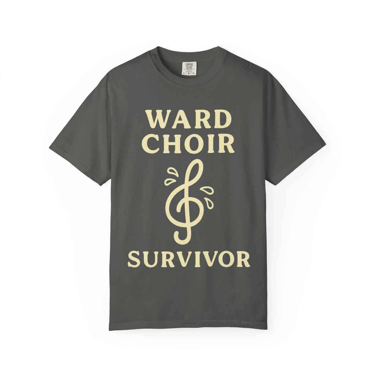Color: Pepper | Ward Choir Survivor Unisex Garment-Dyed T-shirt