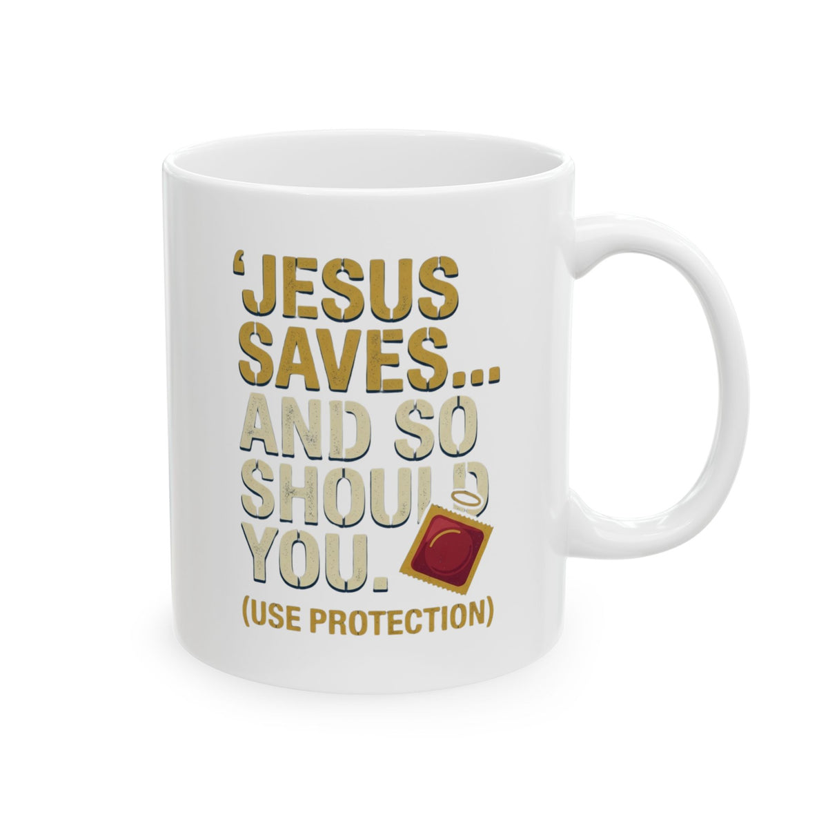 "Good Book Series Jesus Saves and So Should You" White Ceramic Mug