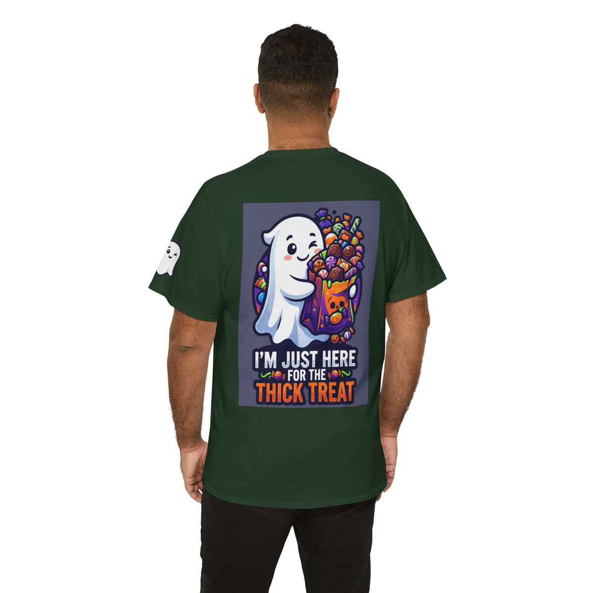 Color: Forest Green | I'm Just Here For The Thick Treat Premium Graphic Tee